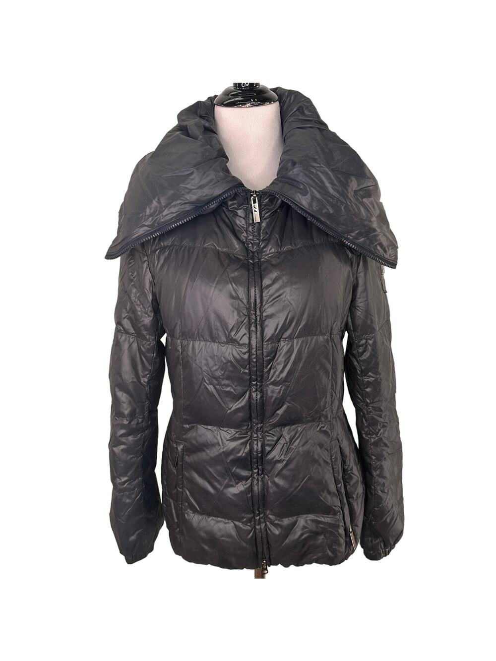 ADD Italy Goose Down Black Women's Puffer Jacket Size 6